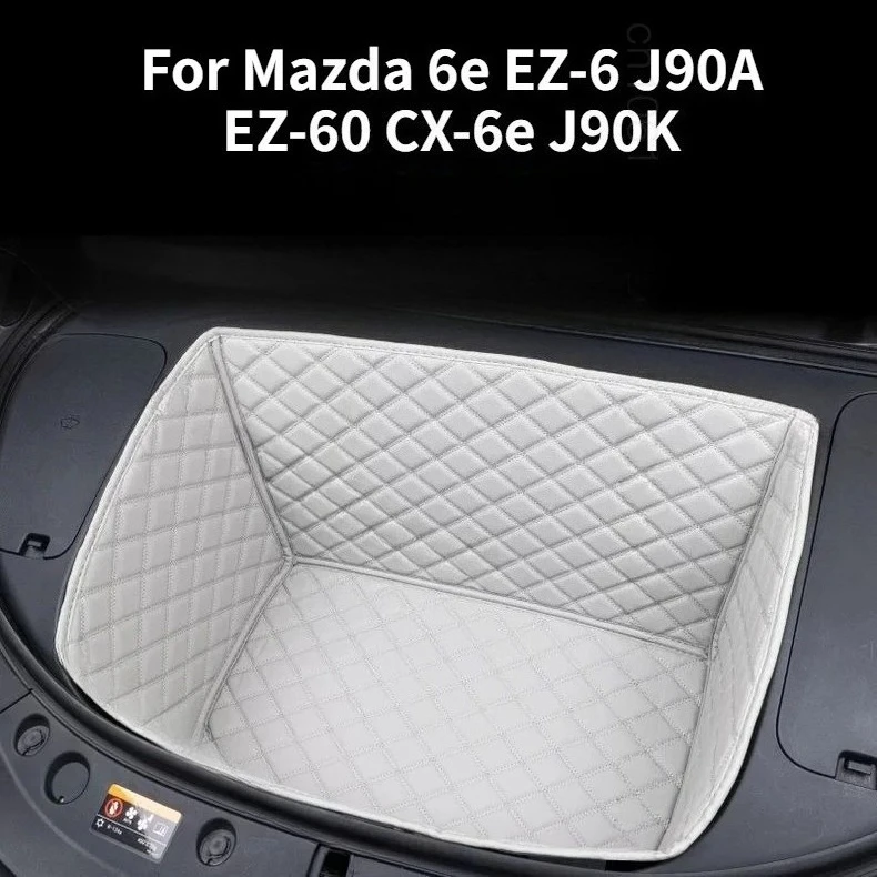 

Для Mazda 6e EZ-6 J90A EZ-60 CX-6e J90K 2025 ~ 26 кожаный коврик из наппа для переднего багажника автомобиля, вкладыши для багажника, коврики для нижнего отделения багажника