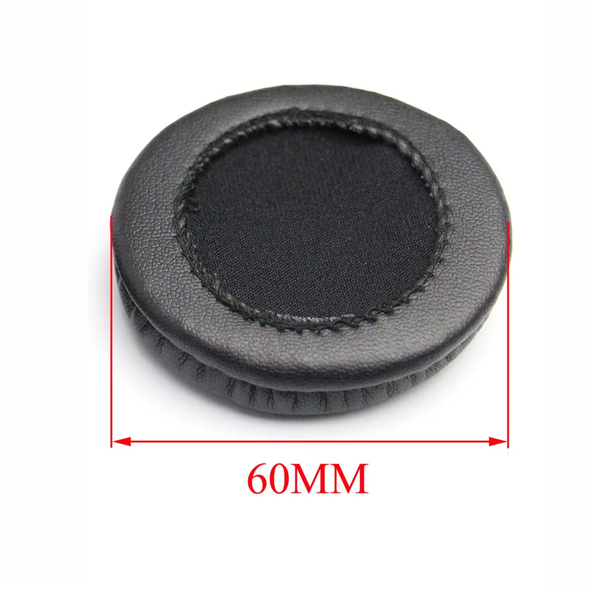 

2Pcs Black 60mm Headset Ear Cushions Sponge Replacement Earpads Comfortable Soft Headset Cushion Pad Stereo Sound