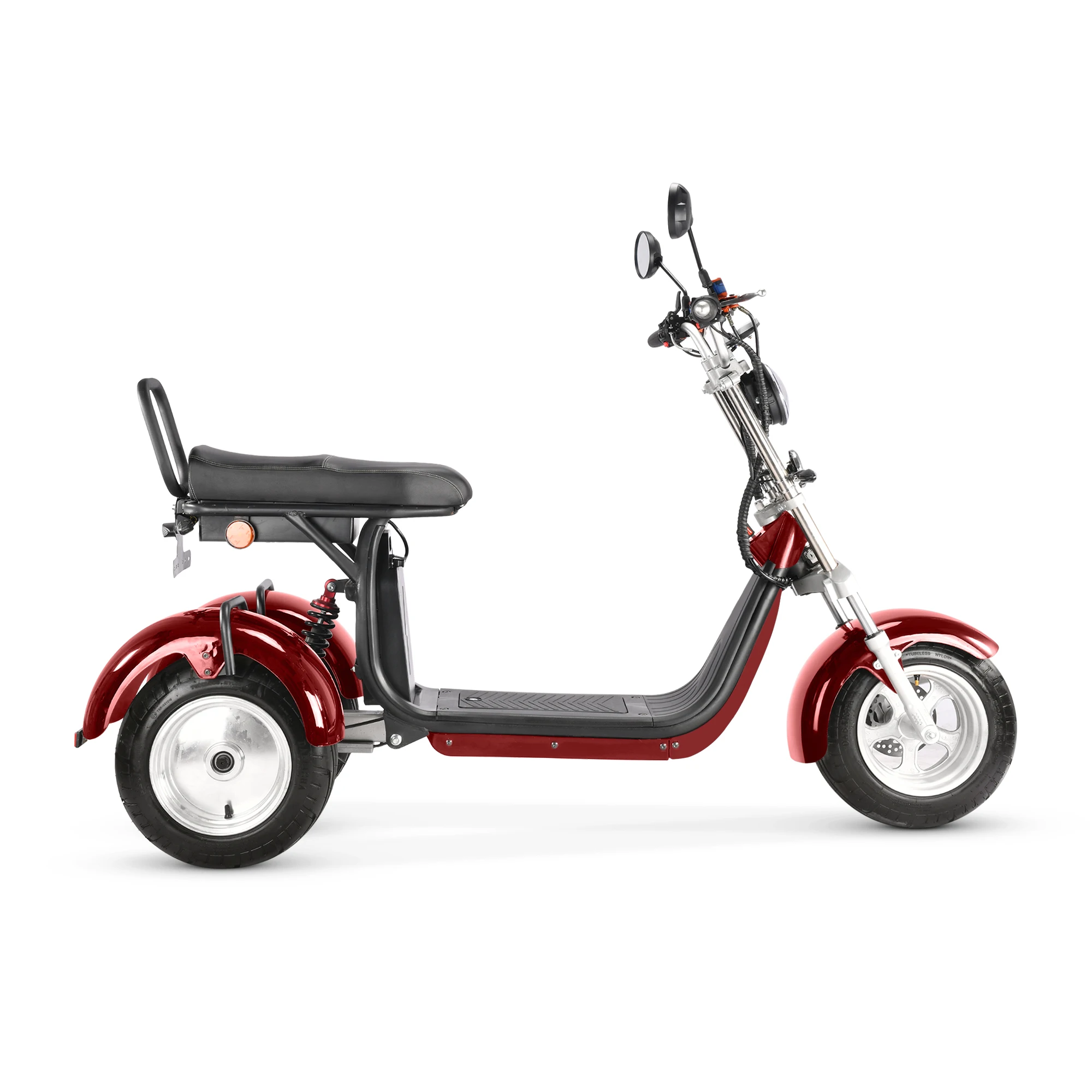 new EU Warehouse model CP-7 4000W 40AH dual motor powerful three wheel electric scooter electric tricycle citycoco road legal