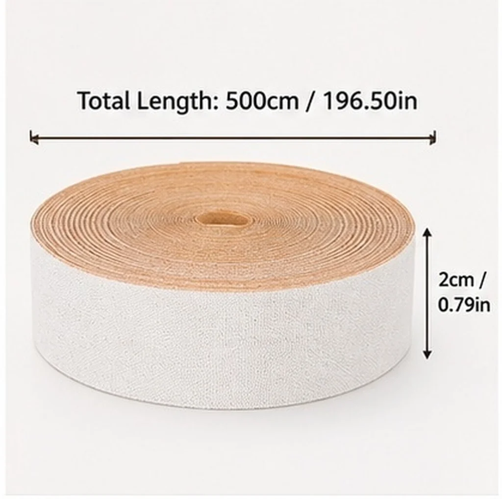 5M Lampshade Edging Tape Self-Adhesive Linen Fabric for Bedroom Living Room Study Lamp Cover Decoration Edge Protection DIY