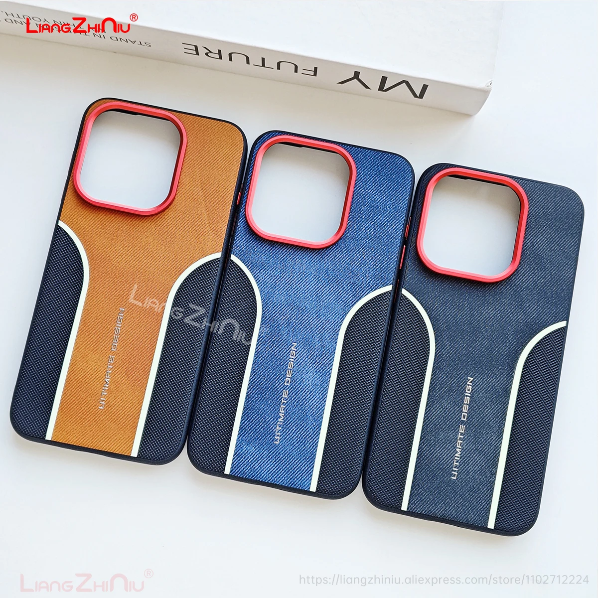 

Чехол из веганской кожи для OPPO Find X9 Pro X8 Ultra X8S+ с текстурированным ТПУ, мягкими краями, металлическими кнопками и жесткой кожаной вставкой