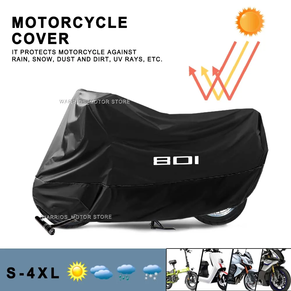 For Husqvarna Svartpilen 801 Svartpilen801 S801 2024 2025 Motorcycle Cover Waterproof Motorbike Rain Dust Snow Sun UV Protector