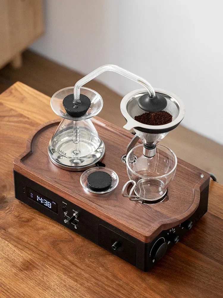 Alarm clock automatic coffee tea bar machine drip coffee machine timing tea maker creative gift ornament