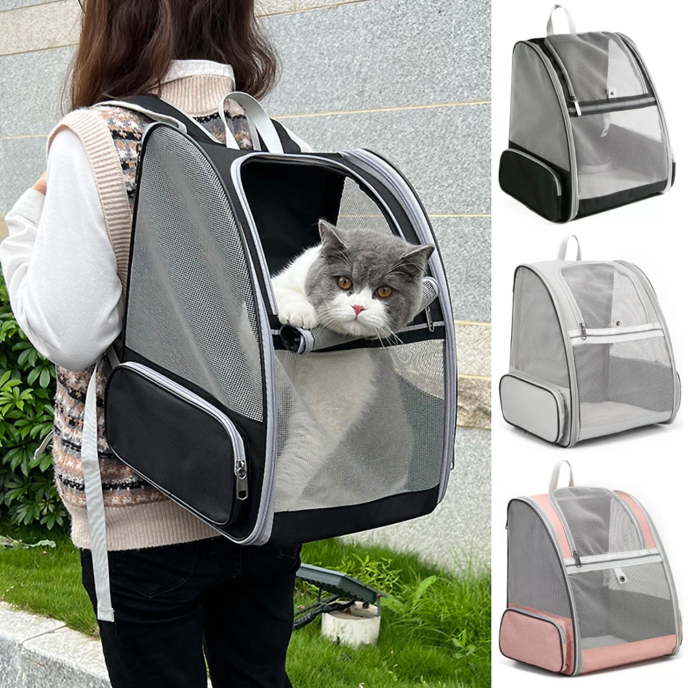 Bolsa de transporte mochila transpirable para gatos y perros pequeños - imagen 3