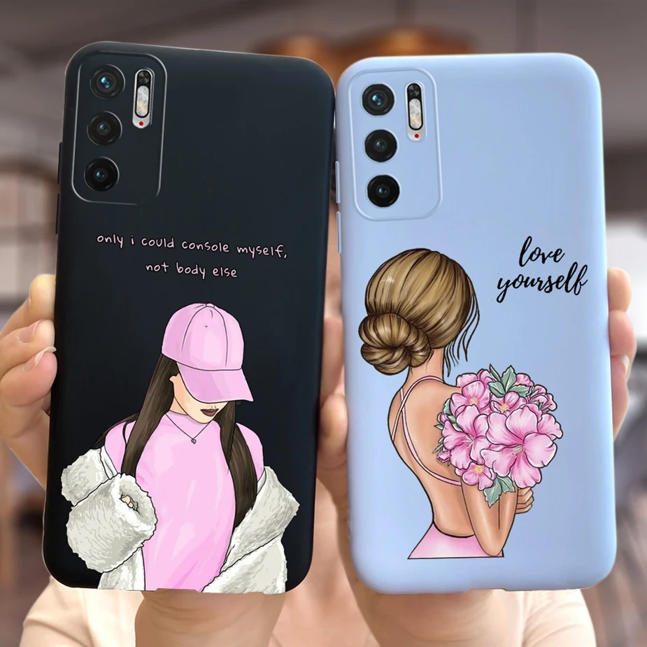 For Xiaomi Redmi Note 10 5G Case Pretty Girls Cover Soft Silicone Phone Case For Xiaomi Redmi Note 10T Note10 5G Back Cover Capa