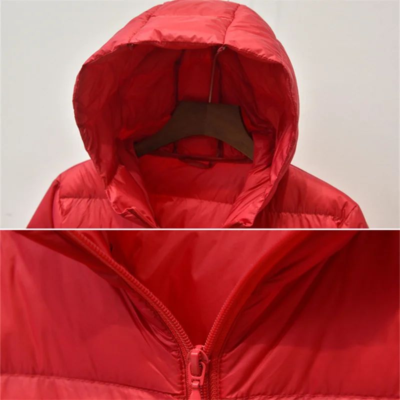 Femmes à capuche Bigisze vers le bas manteau 2025 automne hiver lumière blanc canard doudoune femme chaud longue bouffante Parkas vêtements d'extérieur