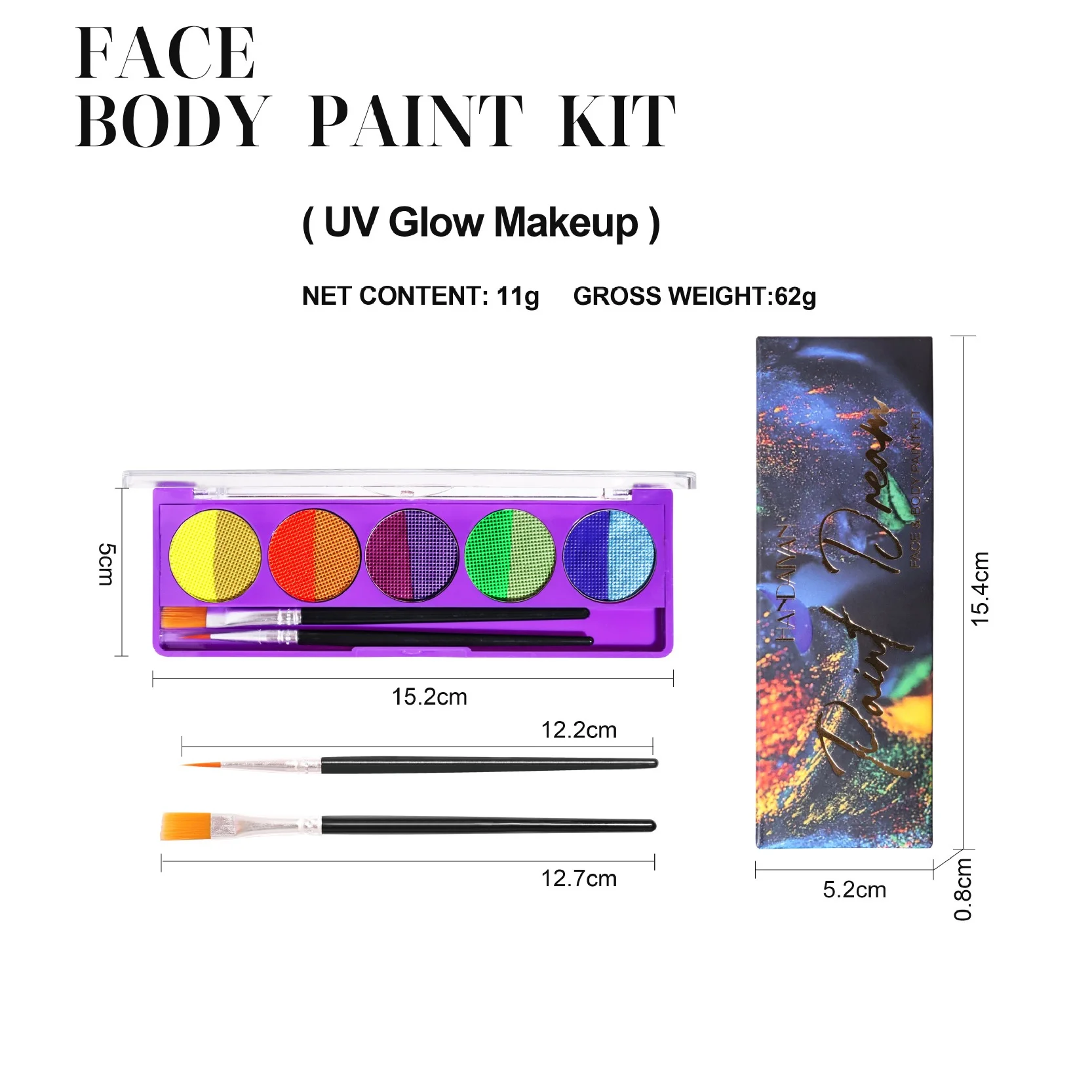 Face Body Painting Makeup Oil Painting Paint Flash Tattoo Painting Luminiscent Paint Festival Cosmetics Face Body Makeup Product