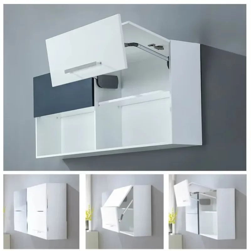 wardrobe hardware Upward Folding Door Free Stay Lift System Cabinet Door Support furniture accessories