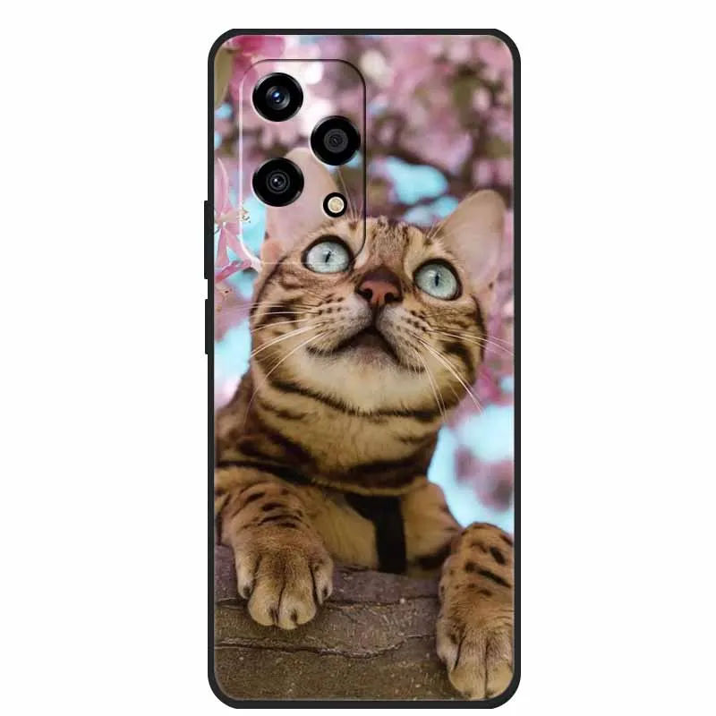 Cool Silicone Cover for Honor 200 Lite Case Printed Fashion Soft Back Cover for Huawei Honor 200lite Case Protective Wolf Shells