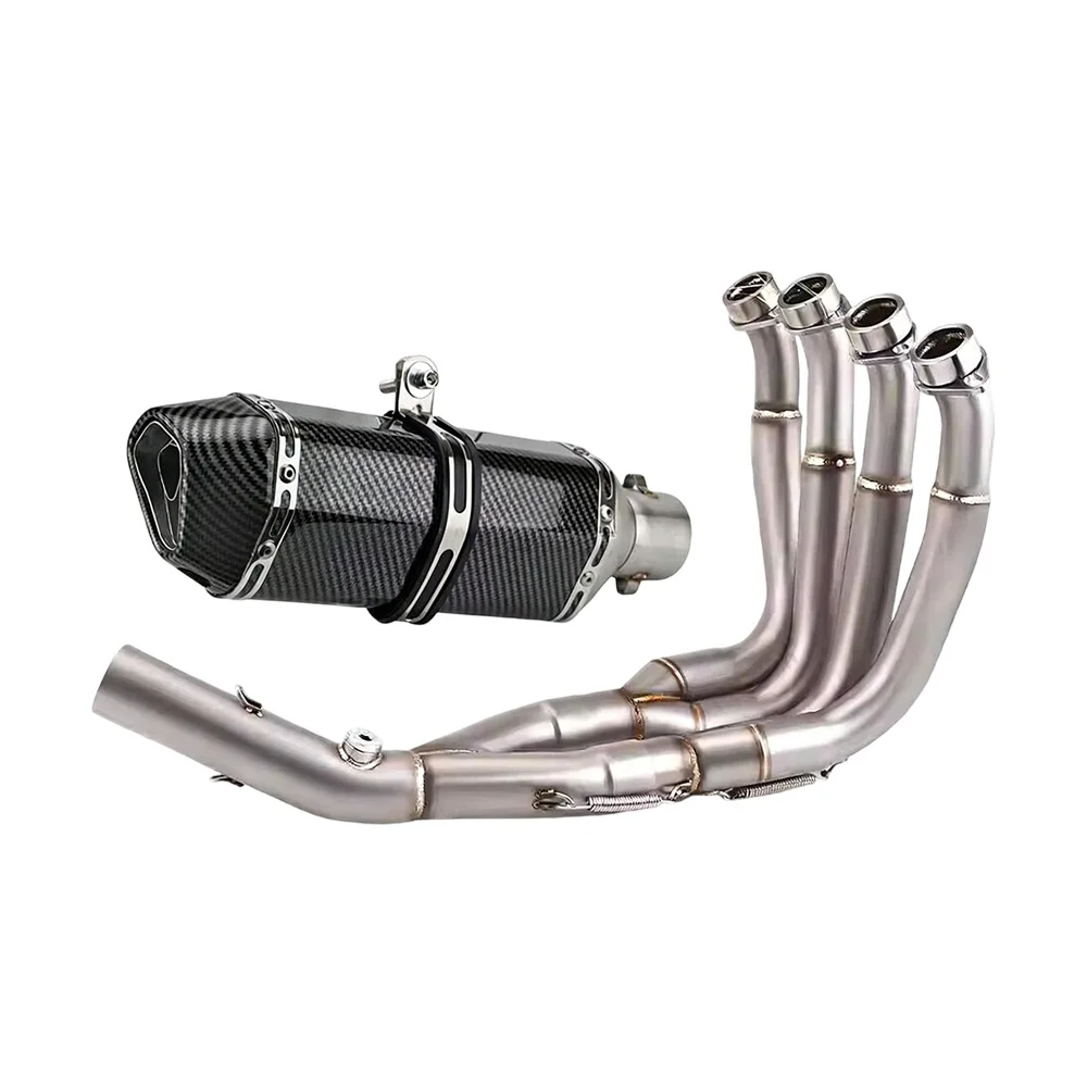 Für Yamaha R6 2006-2020 Komplettes Auspuffsystem Krümmer Mittelrohr Endrohr Schalldämpfer Auspuffrohre – Detail 9