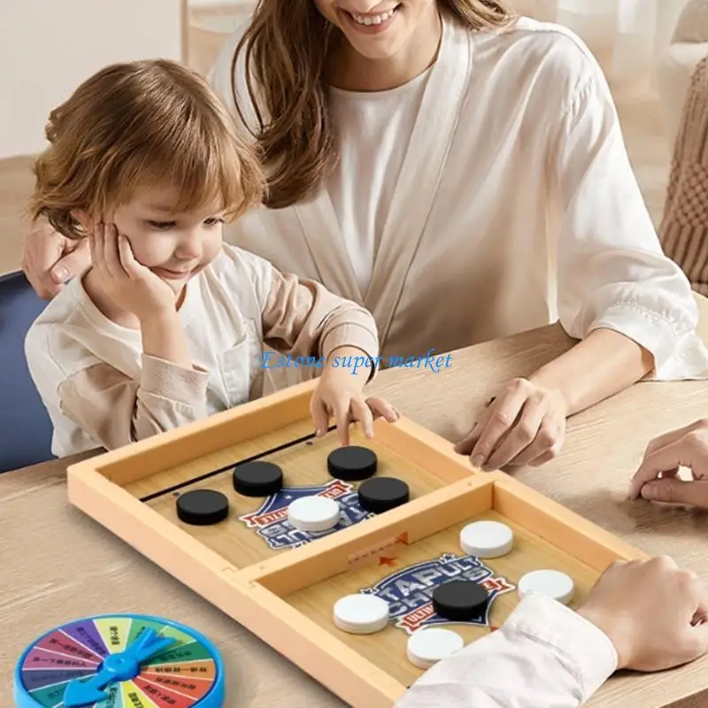 

090B Toy Handheld Desktop Sling Puck Soccer Game Home Desk Gift for Kids and Adults Bagatelle Game Office Game Fun Sports