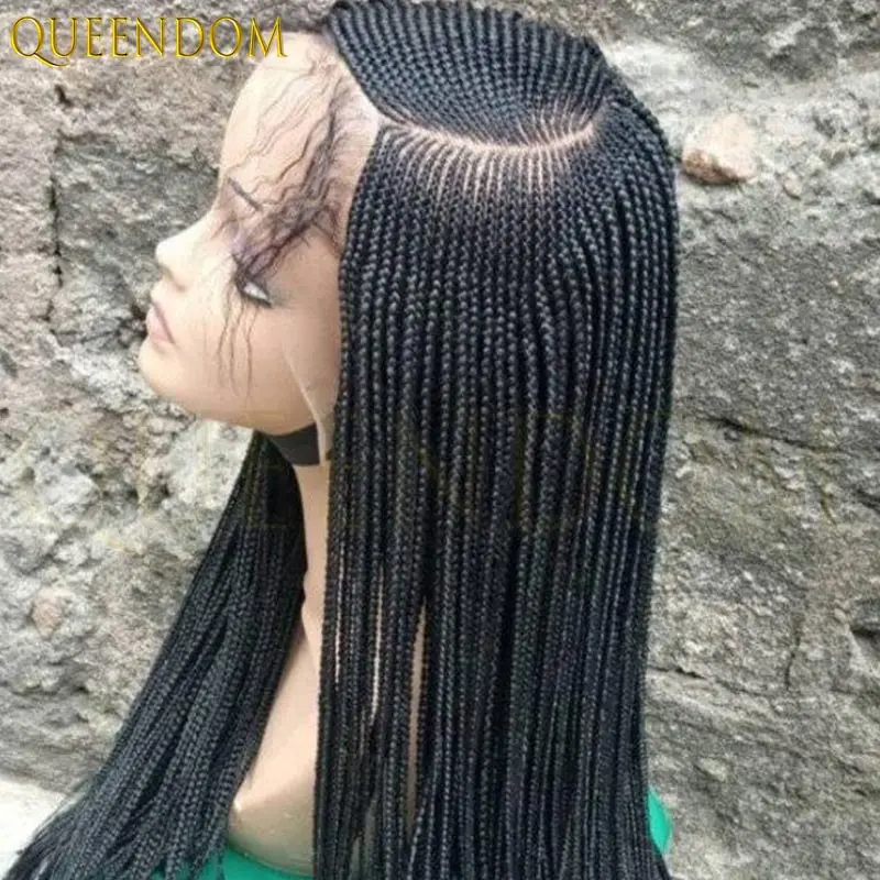 

36-дюймовый плетеный парик без узлов с боковой частью, двойной полный парик шнурка для чернокожих женщин, блондинка, искусственная локоны, система волос, естественный вид парика