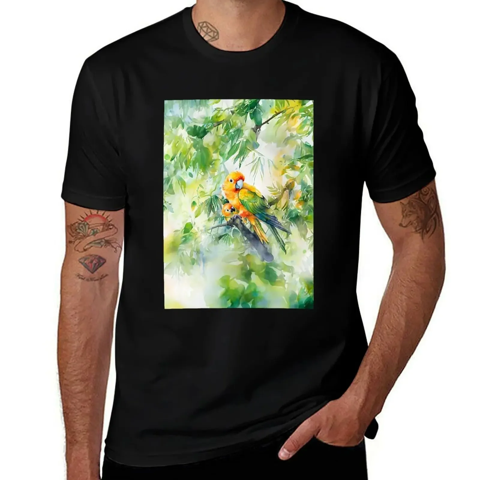 

Sun Conure T-Shirt valentines clothes luxury designer plain men t shirts