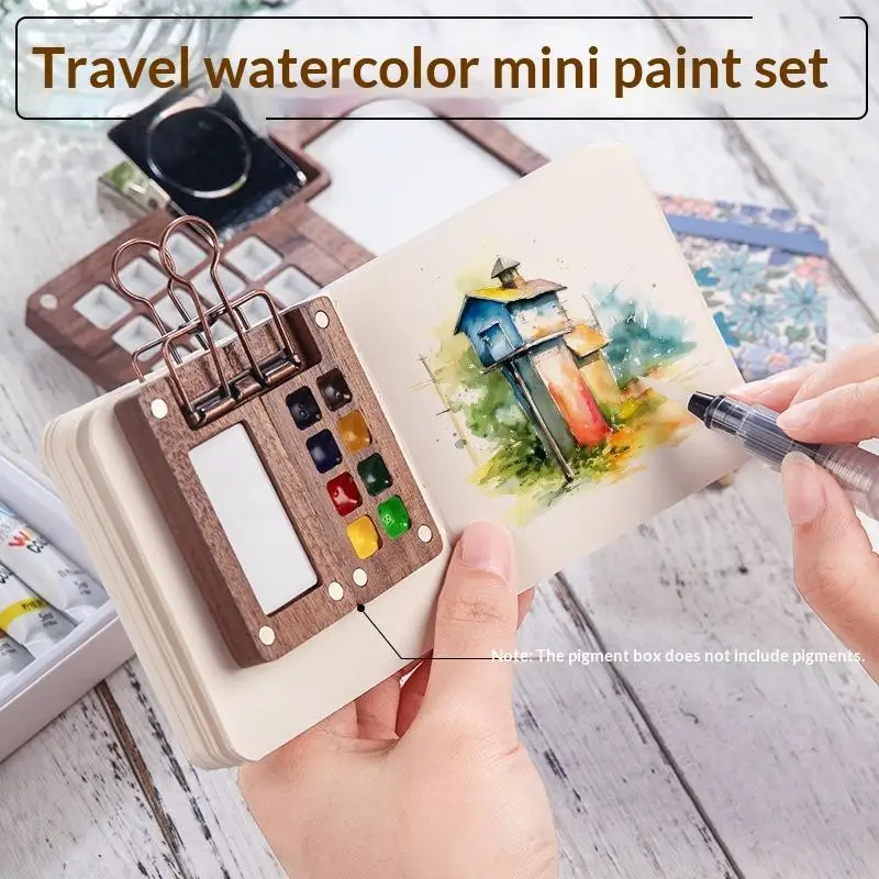 8 Grid 15 Grid Travel Paint Palette Box Portable Compact Carry Mixing Set for Outdoor Sketching Artist Student Use