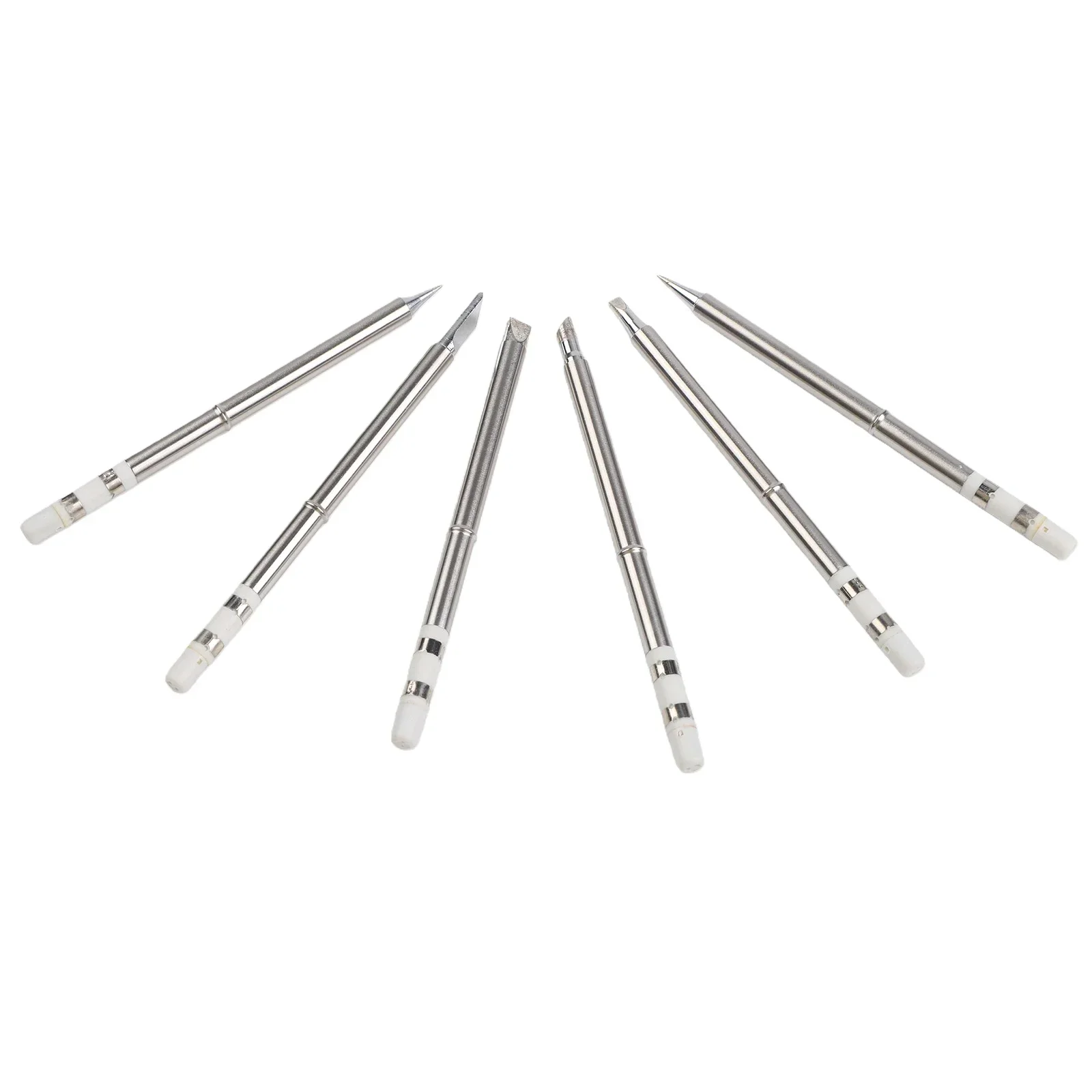 Portable Iron Parts Soldering Tips Set For DIY Soldering Color Silver Efficient Soldering Accessories Set Replacement Parts