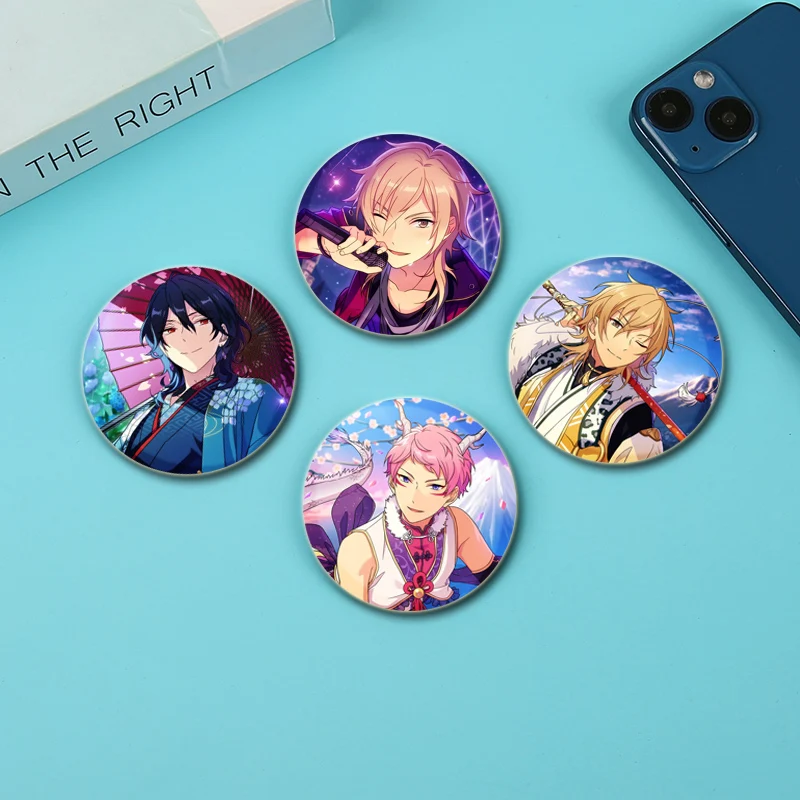 Tsukinaga Leo,Sakuma Ritsu,Isara Mao Badge Cosplay Spel Broches Cartoon Emaille Spelden Voor Kleding Rugzak Sieraden Accessoires