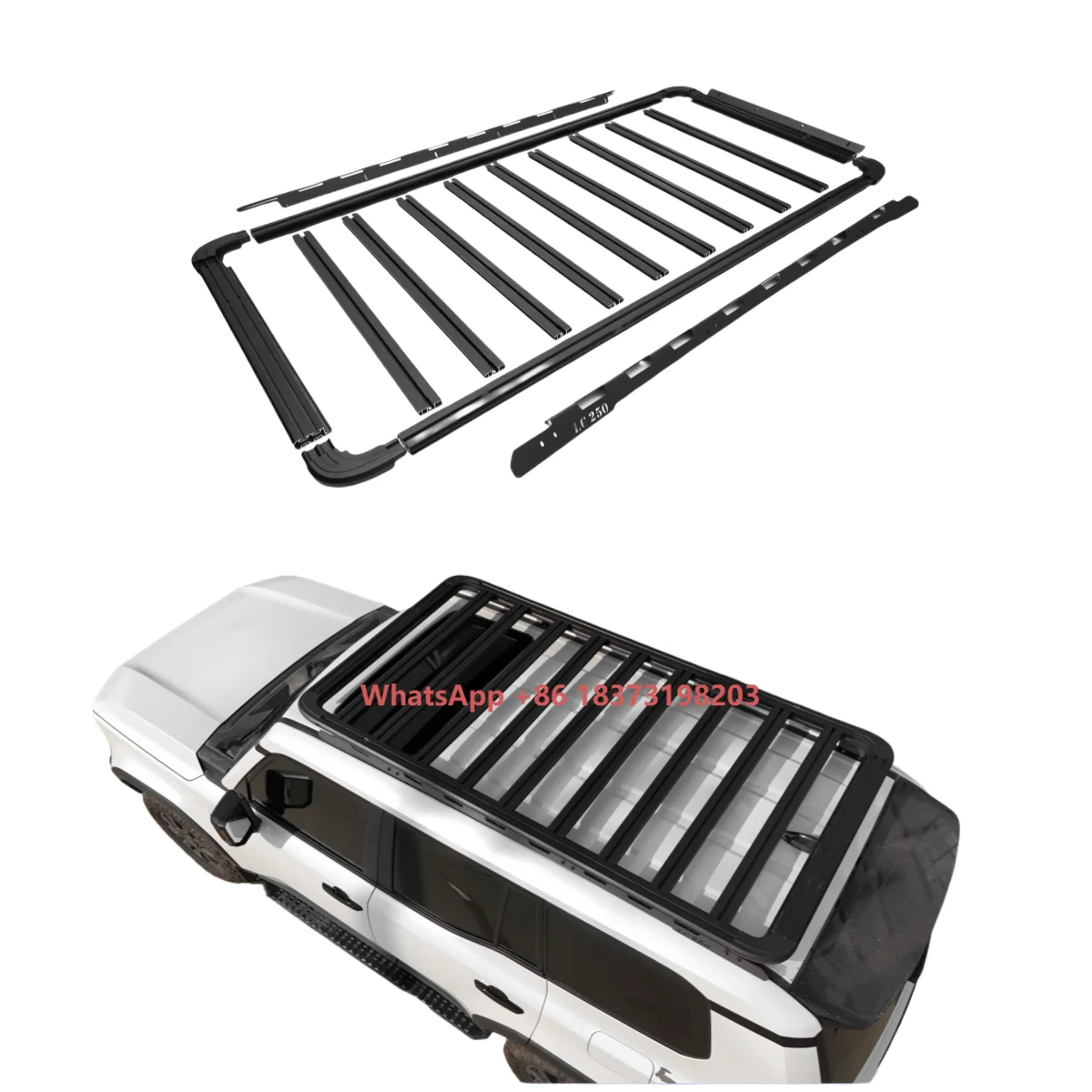 

YH-YH20-LC250 Car Roof Rack Roof Platform Cargo Carrier for 2024 Land Cruiser LC250 Prado FJ250 Fit for Car Original Holes