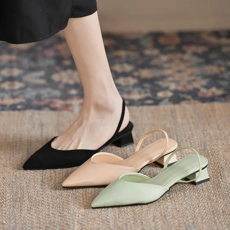 Sommer Neue Spitze High Heels Sandalen Minimalistischen Baotou Mode Pumpen Schuhe Outdoor bequeme einzelne schuhe schlanke riemen mode schuhe