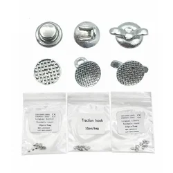 10pcs/pack Dental Orthodontic Lingual Button For Bondable Round Mesh Base Monoblock Dental Traction Hook Dental Lingual Cleats