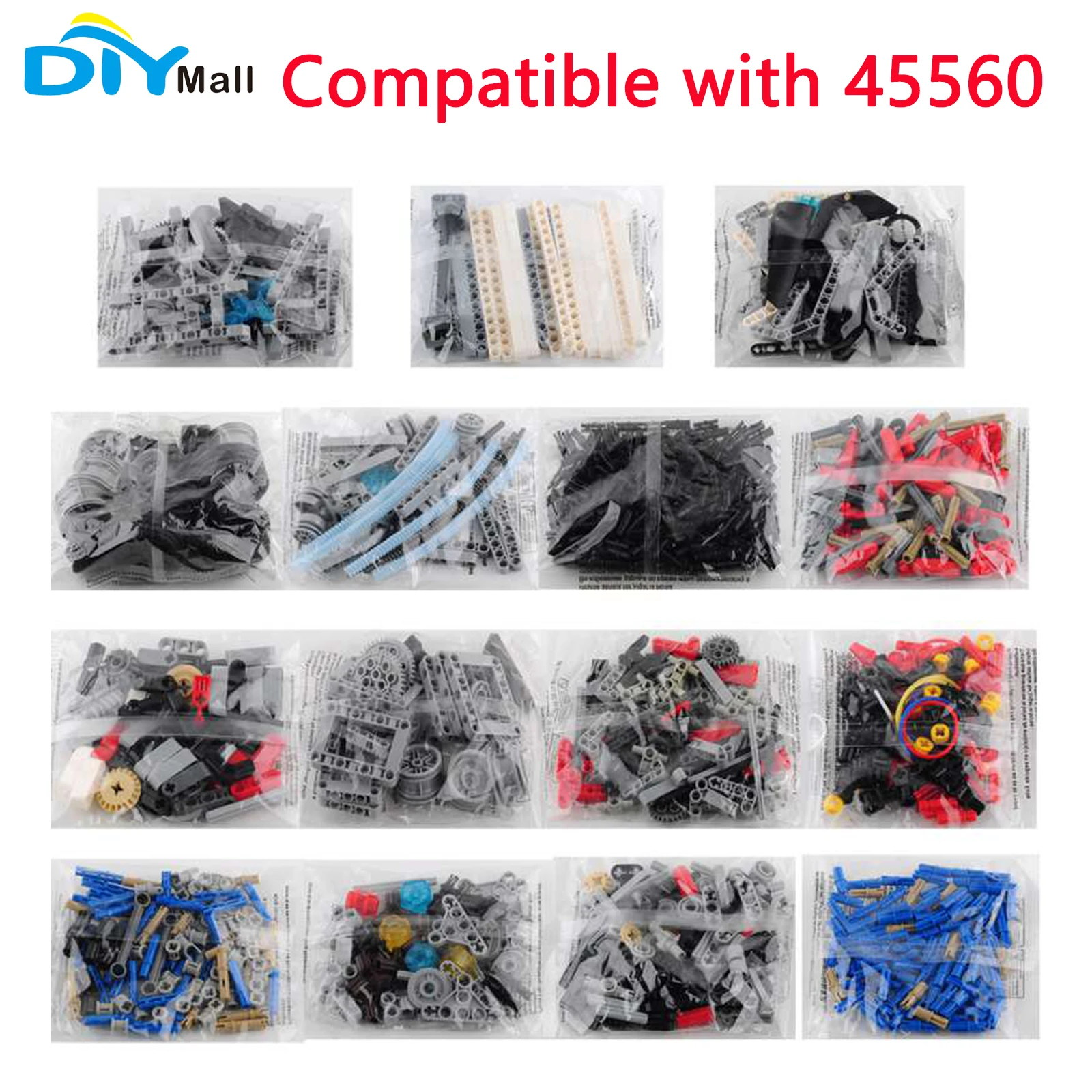 

853Pcs Building Blocks MOC Bricks For Legoeds EV3 45560 Mindstorms Core Set DIY Robot Learning Toy