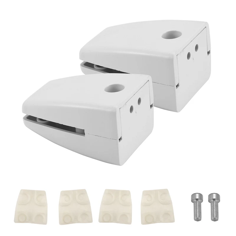 

A68P-2 Pieces Of Anti-Sneeze Bracket Bracket ABS Plastic Anti-Sneeze Clip Office Desk Partition Support Frame (White)