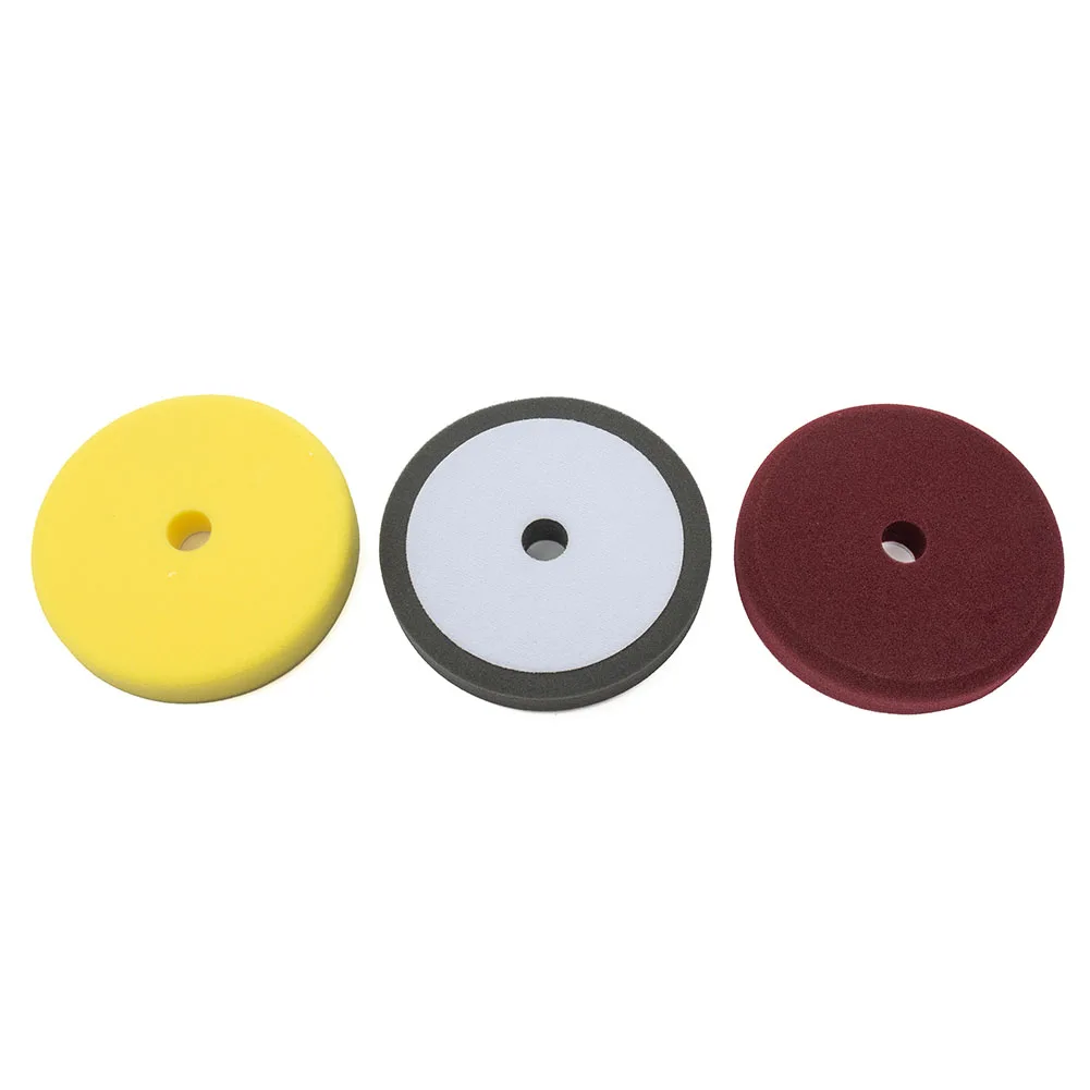 3PCS Foam Polishing Pads Handle Attachment Reusable Sanding Disc Washable Washable And Reusable. 125mm/150mm 5/6 Inch Car Waxing