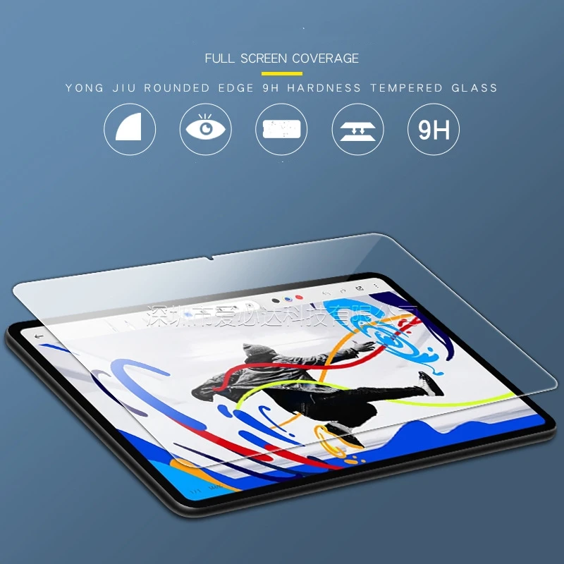 ฟิล์มป้องกันหน้าจอกระจกแท็บเล็ตแบบพรีเมี่ยมสำหรับ Xiaomi Pad 6S Pro 12.4นิ้วอุปกรณ์ป้องกันหน้าจอ2024