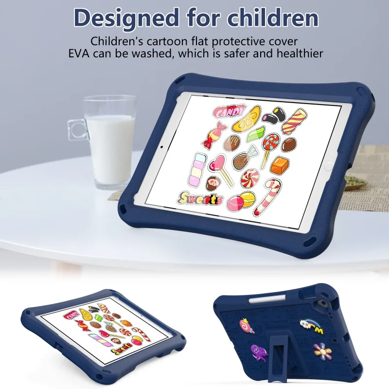 Etui ochronne EVA Kids Cartoon 11 "do Apple iPad Pro 2018/2020/2021/2022 odporne na upadki ze stojakiem z przyssawką do pióra etui na tablet