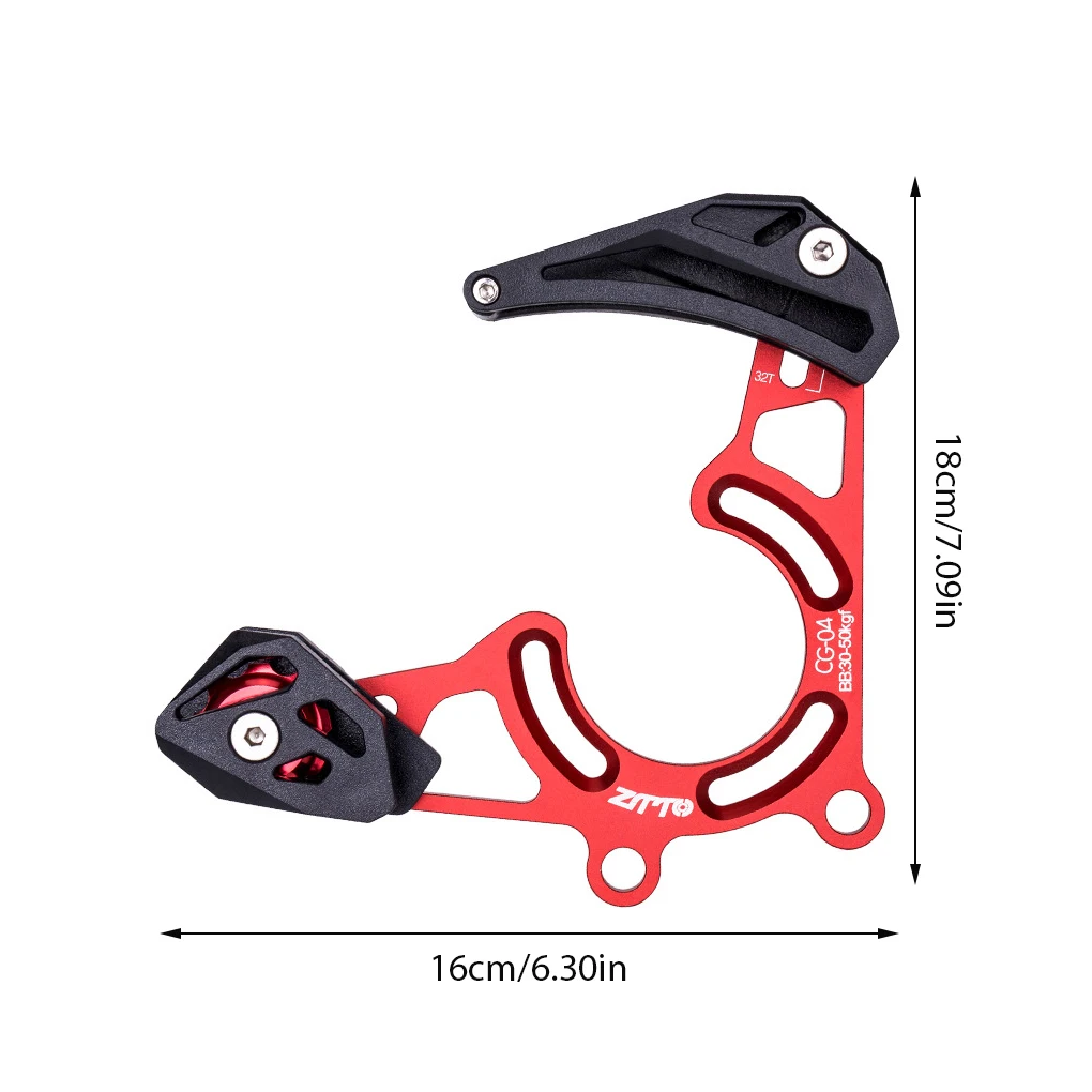 Bicycle Chain Guide Single Disc Aluminum Alloy Drop Catcher BB ISCG-05 Frame Protector Stabilizer Replacement Gold