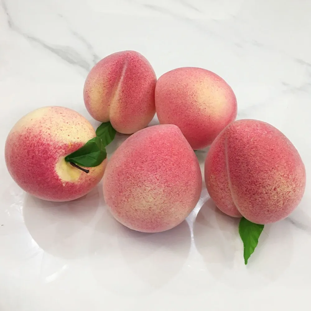 

10pcs Mini Artificial Foam Peach Realistic Handicrafts Faux Fruit Ornament Lifelike Fake Peach Fruit Fruit Shop Decoration
