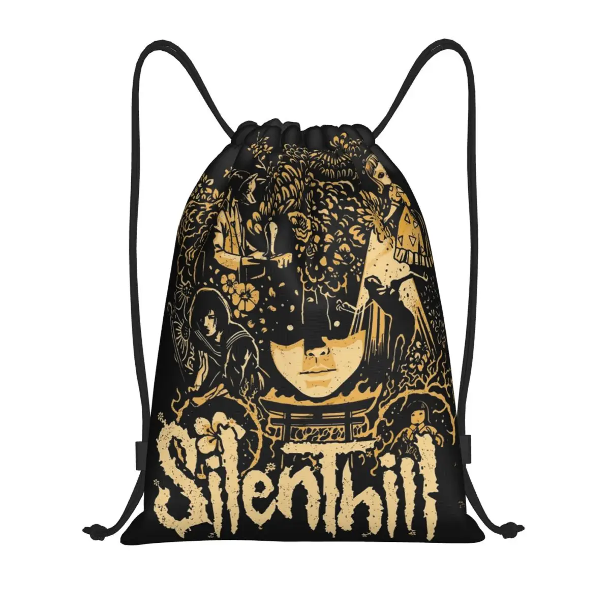 Permainan Horor Silent Hill F Tas Serut Olahraga Gym Sackpack Hinako Shimizu Tas Tali untuk Berlari