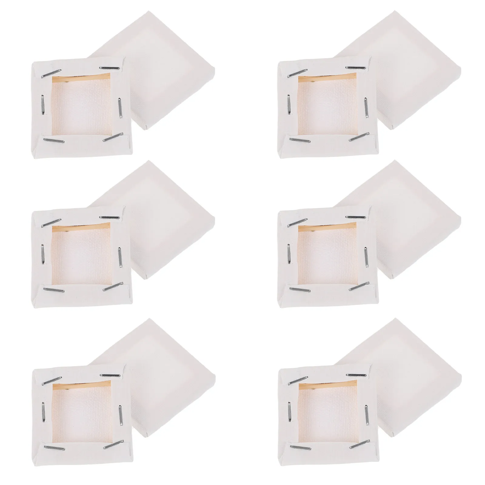 12Pcs DIY Blank Canvas Panels for Oil Painting Stretched Wooden Frame Enhance Creativity Relaxation Ideal Art Gift Painting