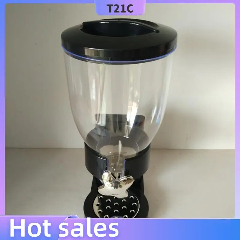 

T21C Food Jar Dispenser Good Sealing High Capacity Dry Food Dispenser Cereals Jar Storage Grains Cereal Bucket Easy Install Blac