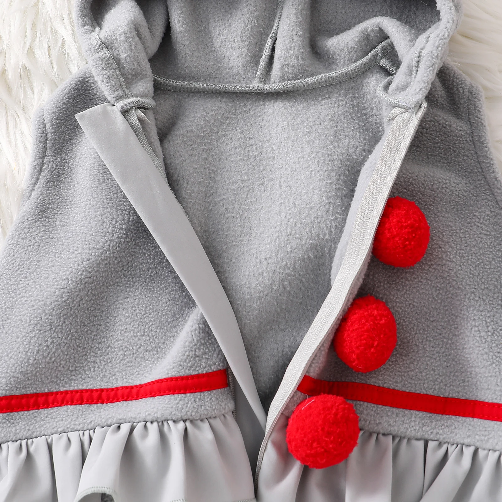 

0-18M Infant Baby Halloween Costume Snowman/Black Cat Sleeveless Hood Zip Up Romper Long Socks Newborn Photography Clothing