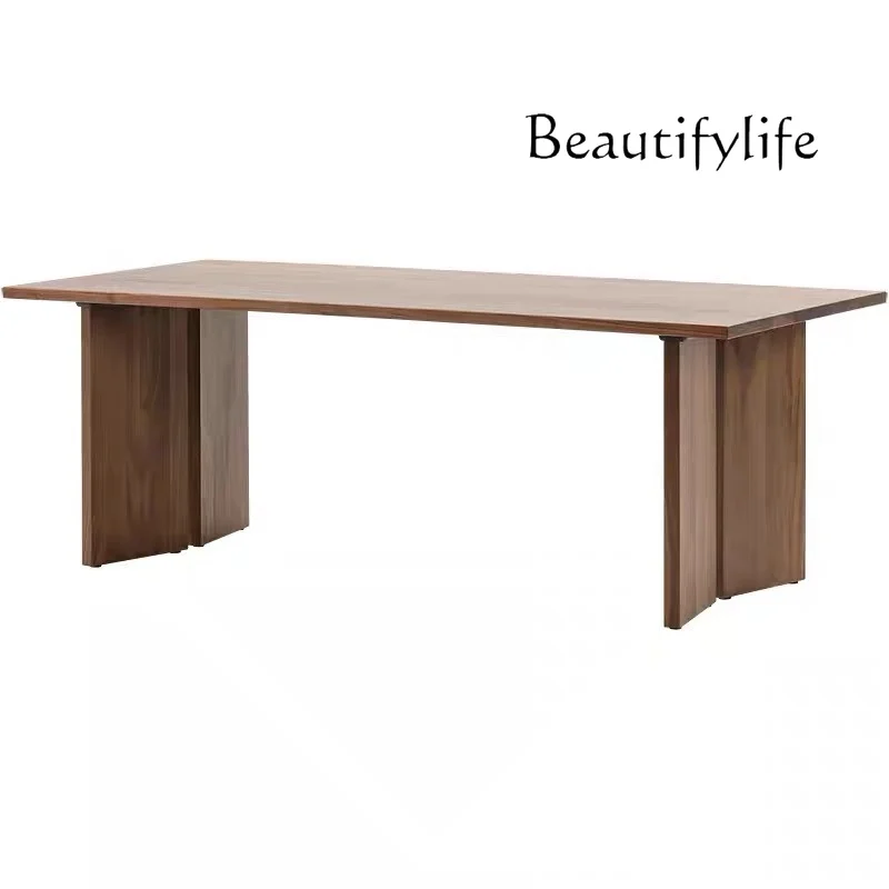 

Nordic Solid Wood Desk Personalized Conference Table Simple Training Table Creative Negotiation Workbench