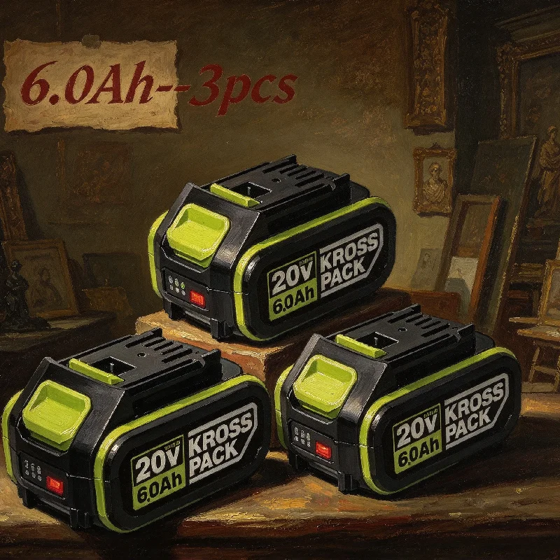 WORX Original 20V 6.0Ah Large-capacity Lithium Battery, Long Battery Life Durable Compatible with A Variety of Power Tools