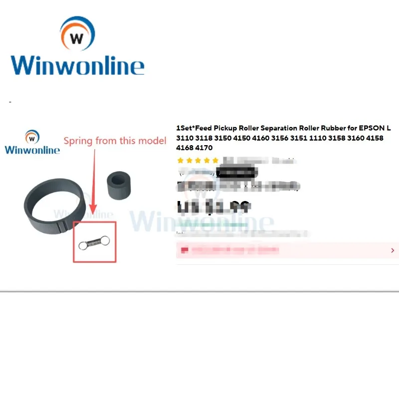 * 100pcs Springs for EPSON L 3110 3118 3150 4150 4160 3156 3151 1110 3158 3160 4158 4168 4170 Printer Parts