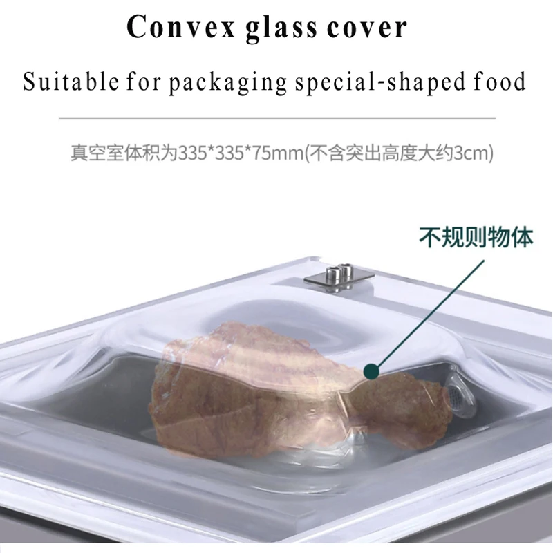 Penyegel vakum makanan otomatis, alat segel kemasan makanan rumah tangga untuk dapur rumahan vakum komersial 110V/220V