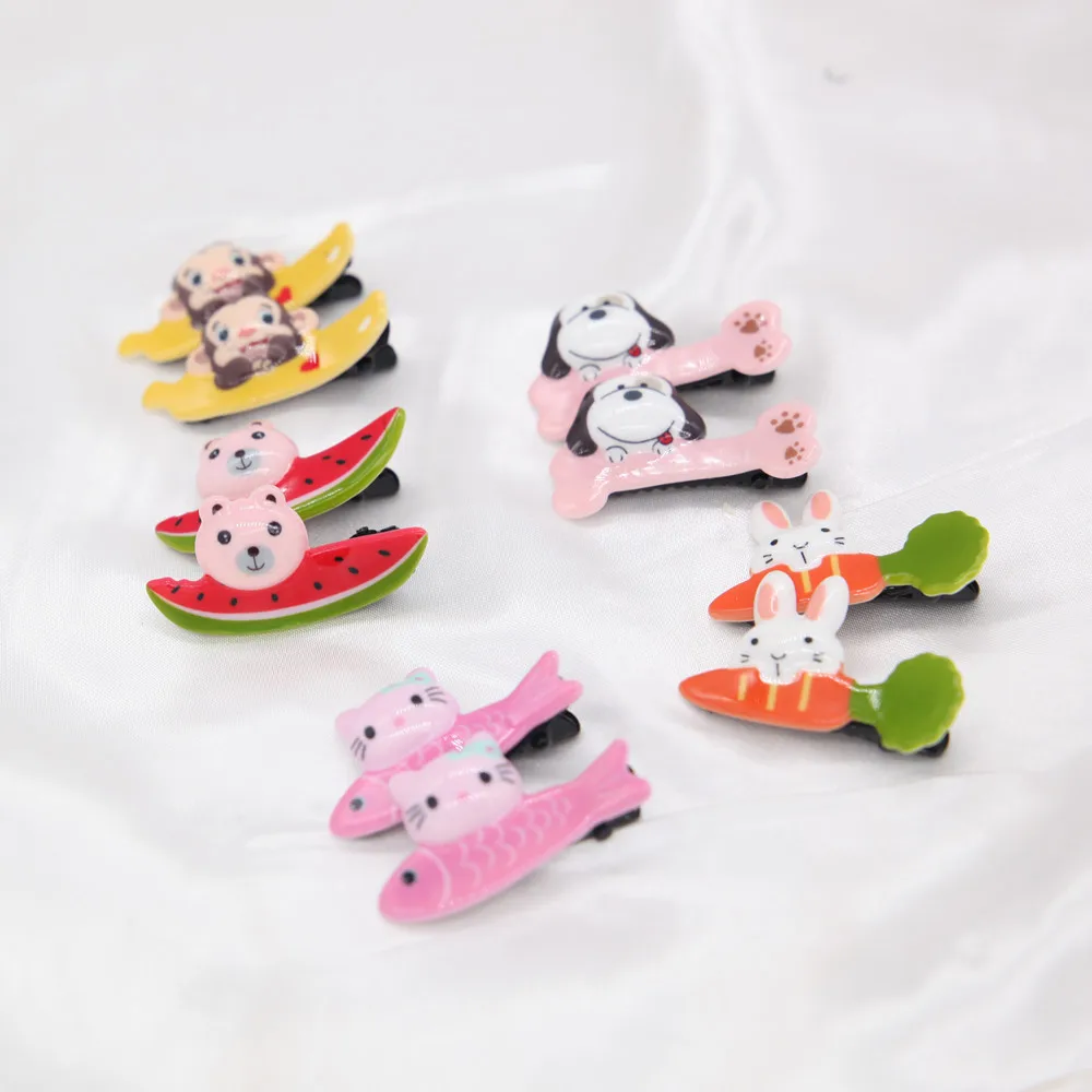 1Piece Cute Cartoon Girls Baby Hair Clip Duckbill Hairpins Children Hair Accessories Side Clips Beautiful Kid Headdress Headwear