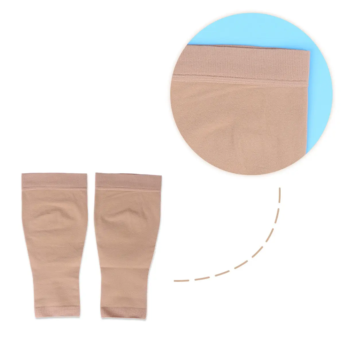 Compression Stockings 30-40Mmhg Open Toe Toeless Knee High Calf Sleeve for Swelling Varicose Veins Edema Compression