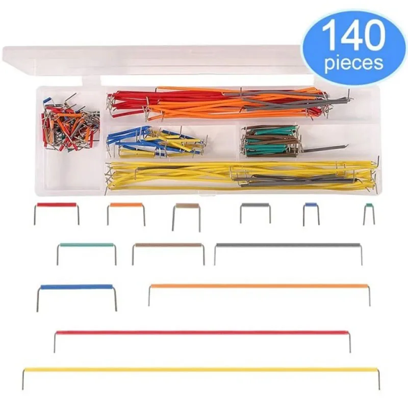 Boxed with 14 Different Lengths, 140 High-Quality Jumpers, Bread Board Wires, Bread Board Special Wires, Bread Board Jumpers