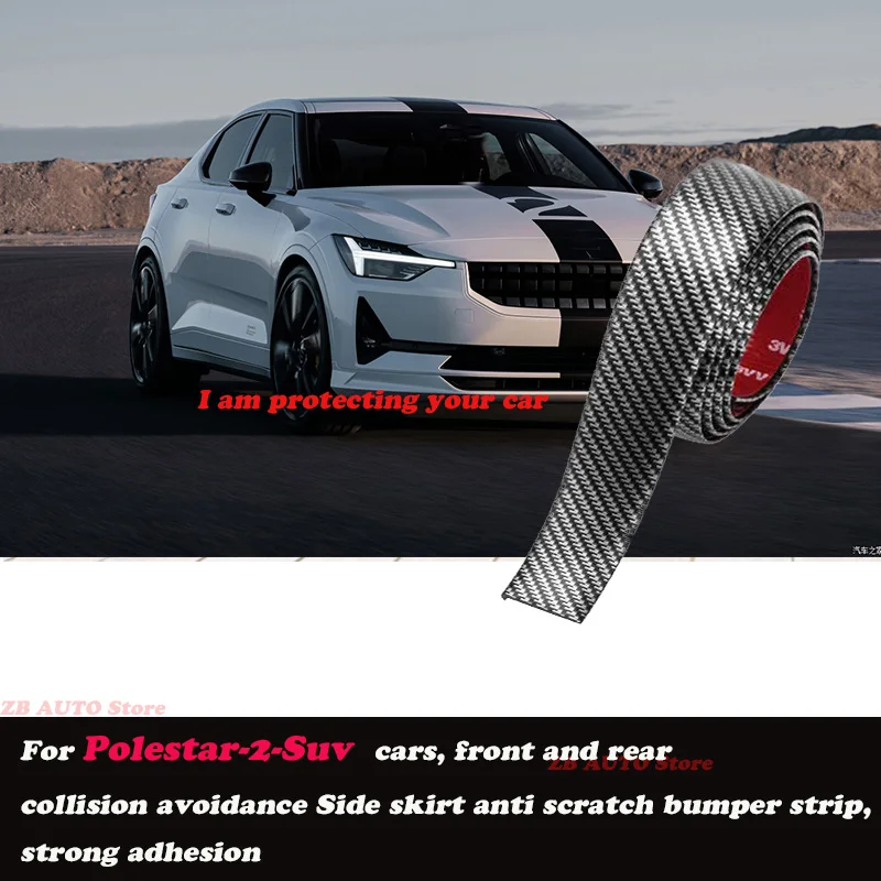 

Strong adhesive bumper strip, front and rear lip side skirts, collision and scratch resistant suitable For Polestar 2 Suv