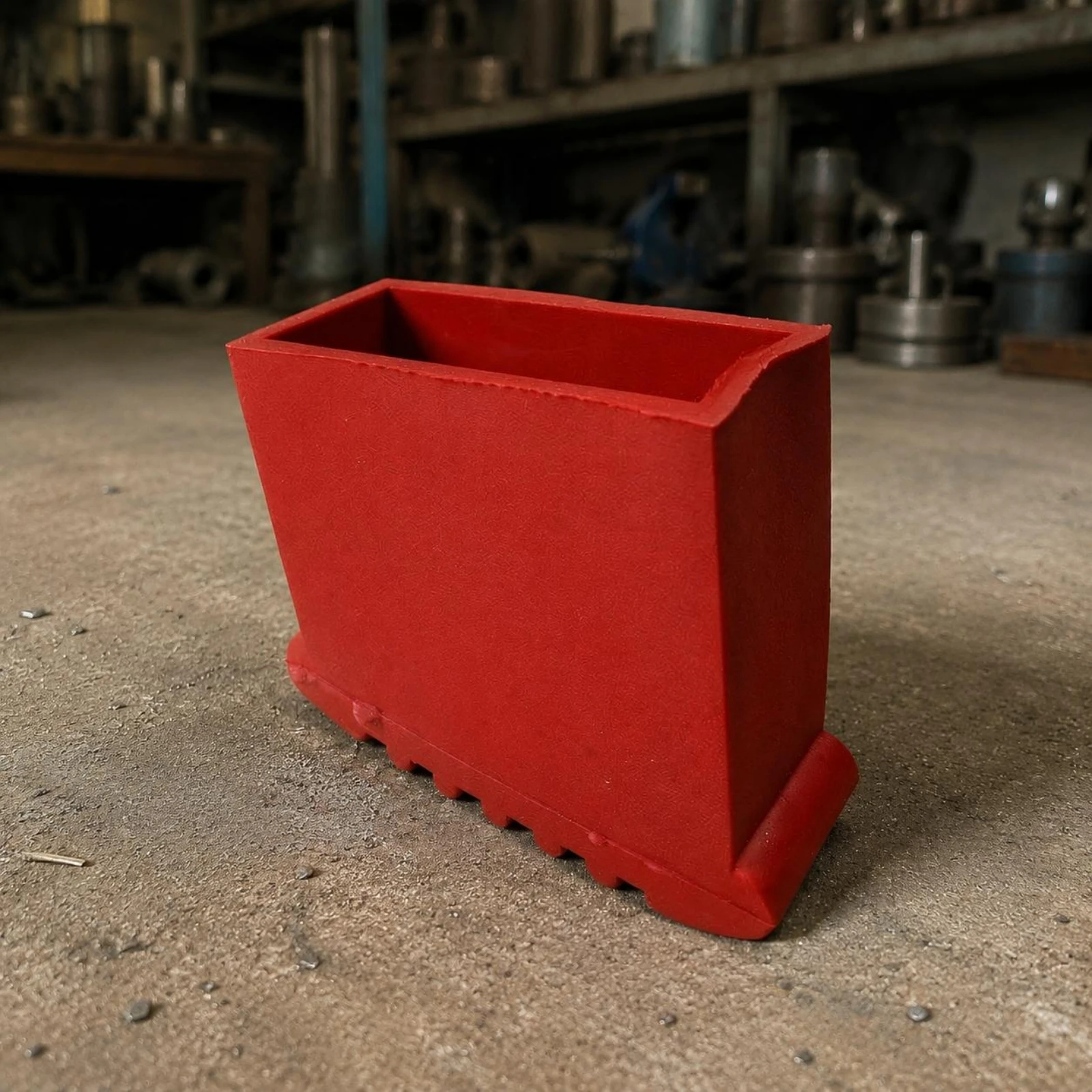 Red Ladder Foot Sleeve Molded Ribbed Ladder Foot Cap Equipment Part Polished Tool Hardware Safeguarding