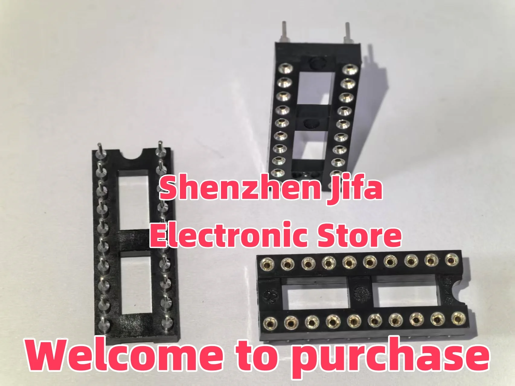 DIP-20 20PINS ซ็อกเก็ต IC รูวงกลมรอบรู DIP-18 DIP-16 DIP-14 DIP-8 DIP-24 DIP-28 DIP-40