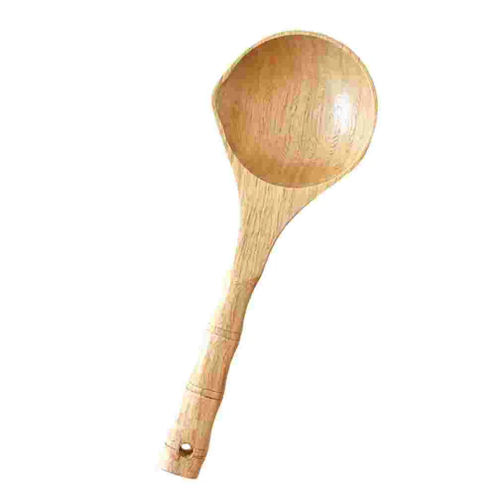 

Wooden Water Spoon Mixing Spoons Multifunctional Rice Ladle Bucket Sweat Steaming Room