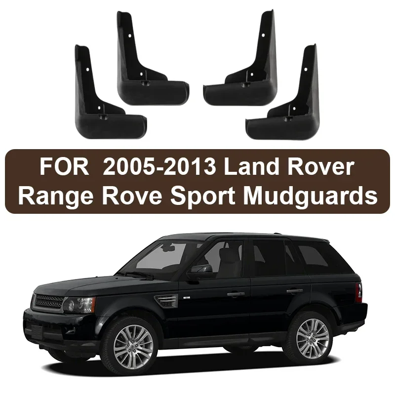 

Mudflaps Splash Guards Mudguards Front Rear Fender Protector for Land Rover Range Rove Vogue Range Rove Sport 2005-2024 ABS