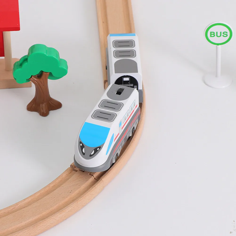 

1Set Electric Train Locomotive Engine for Kids Battery Rc Alloy Electric Train Set Creativetrain Toy