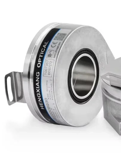 K76 Precision Rotary Encoder TTL HTL 5VDC 500PPR Optical Orthogonal Hole 30mm Axis IP50 Protection 28mm Thickness NPN Output