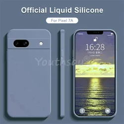 Per Google Pixel 7A Custodia Pixel 8A 8 Pro 7A 6 Pro 6A 7 Cover Silicone liquido TPU Custodia morbida protettiva Pixel 7A Custodia in gomma