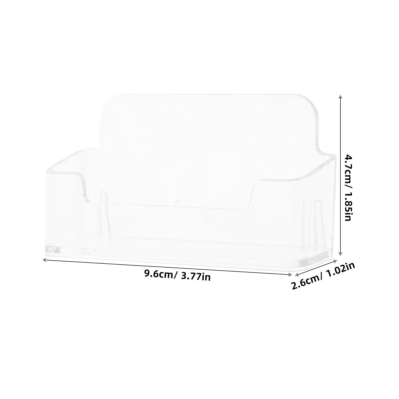 Support Transparent pour cartes de visite, 4 pièces, organisateur en acrylique pour réception de bureau et espace de travail, présentoir pour cartes